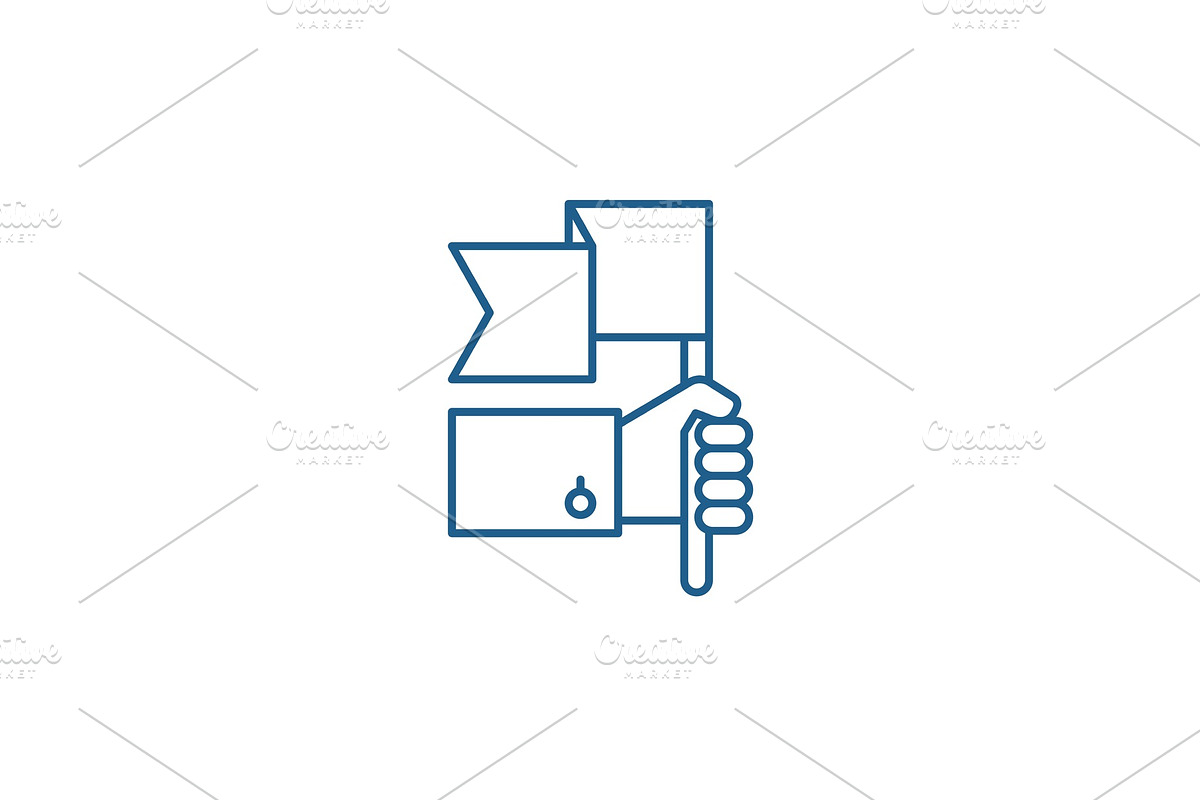 Advantage line icon concept in Illustrations - product preview 8