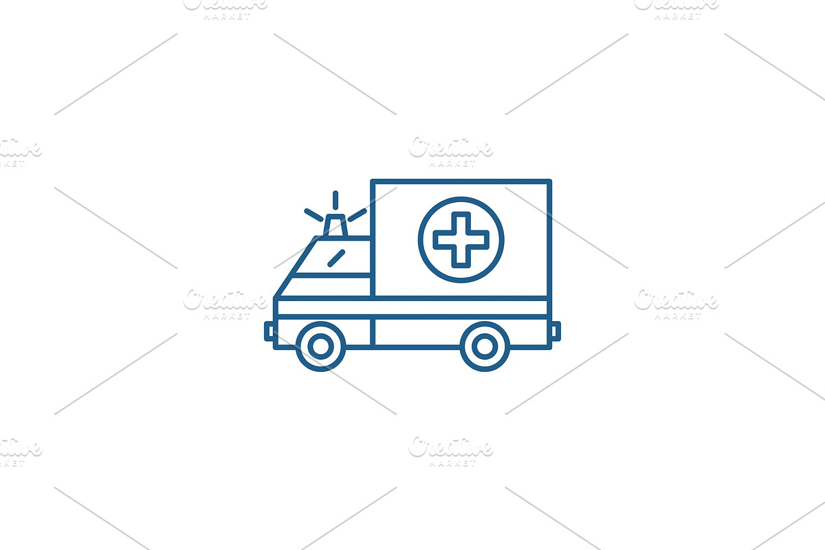 Ambulance line icon concept in Objects - product preview 8