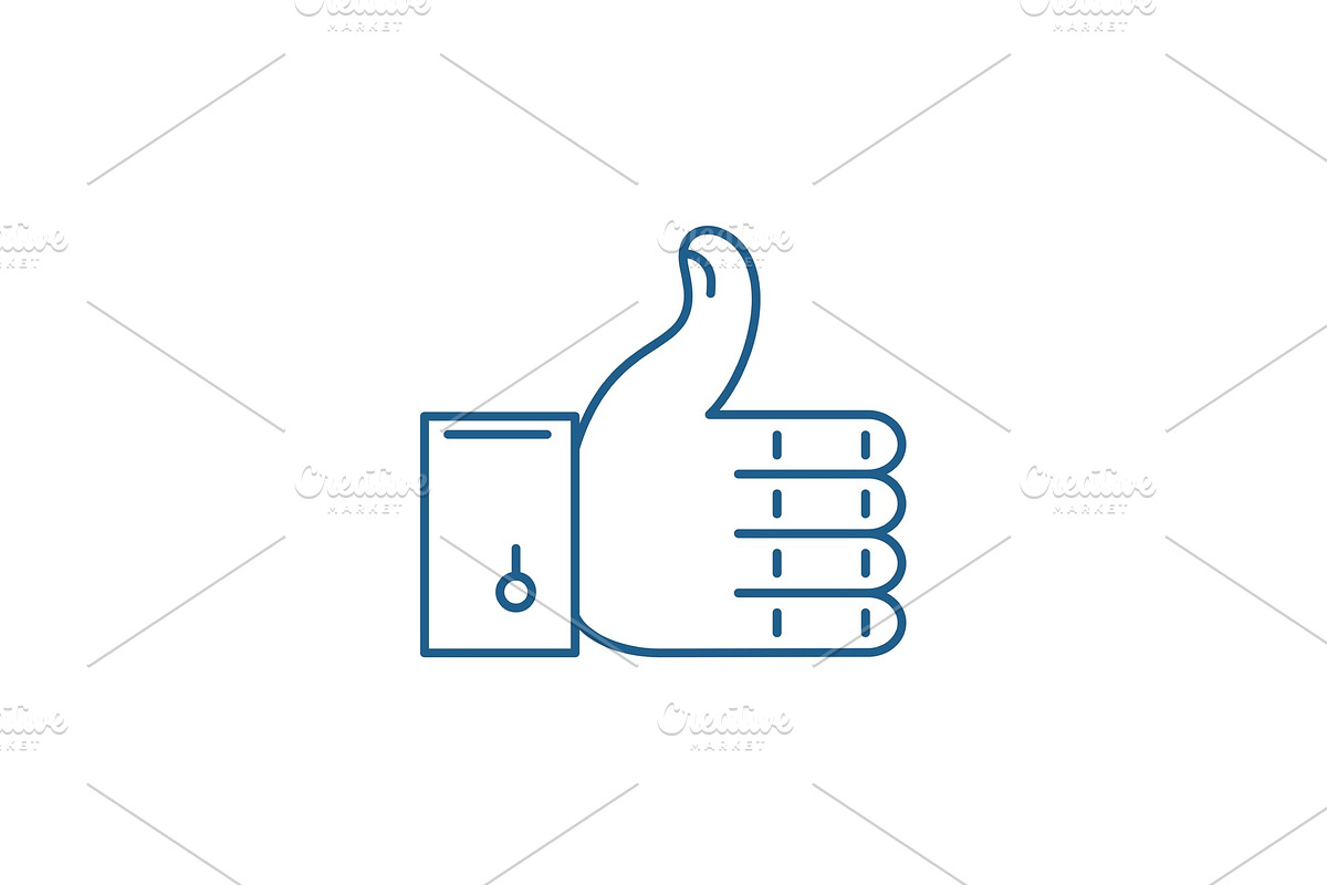 Approval line icon concept. Approval in Illustrations - product preview 8
