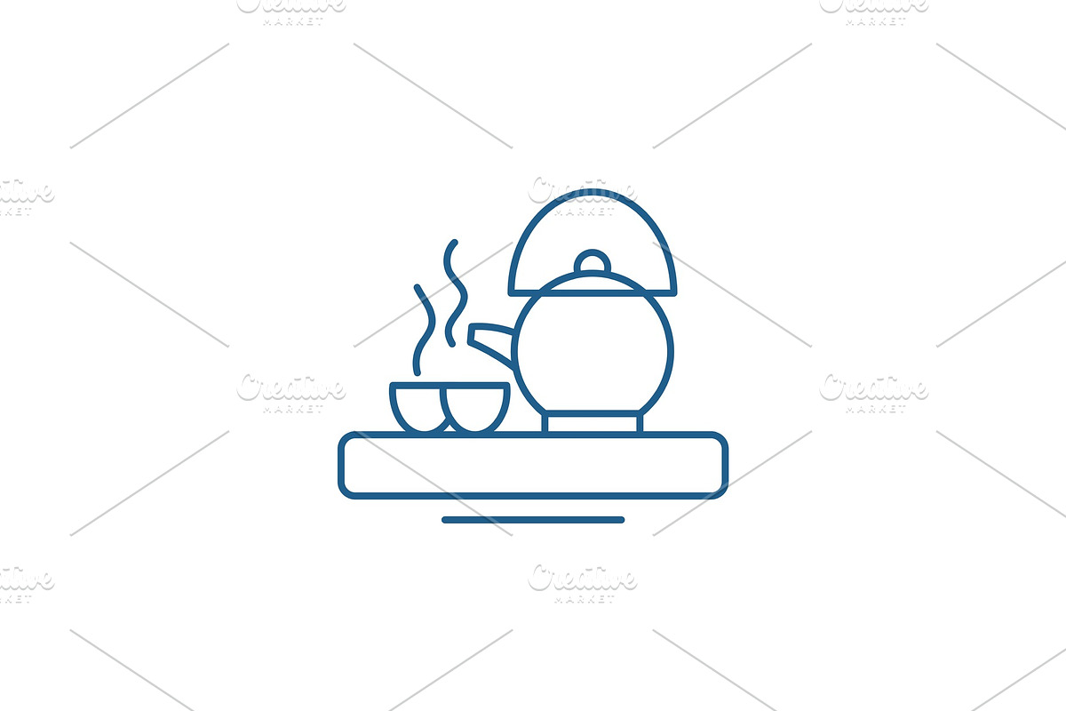 Asian tea line icon concept. Asian in Illustrations - product preview 8