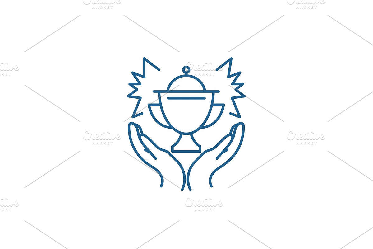 Award line icon concept. Award flat in Illustrations - product preview 8