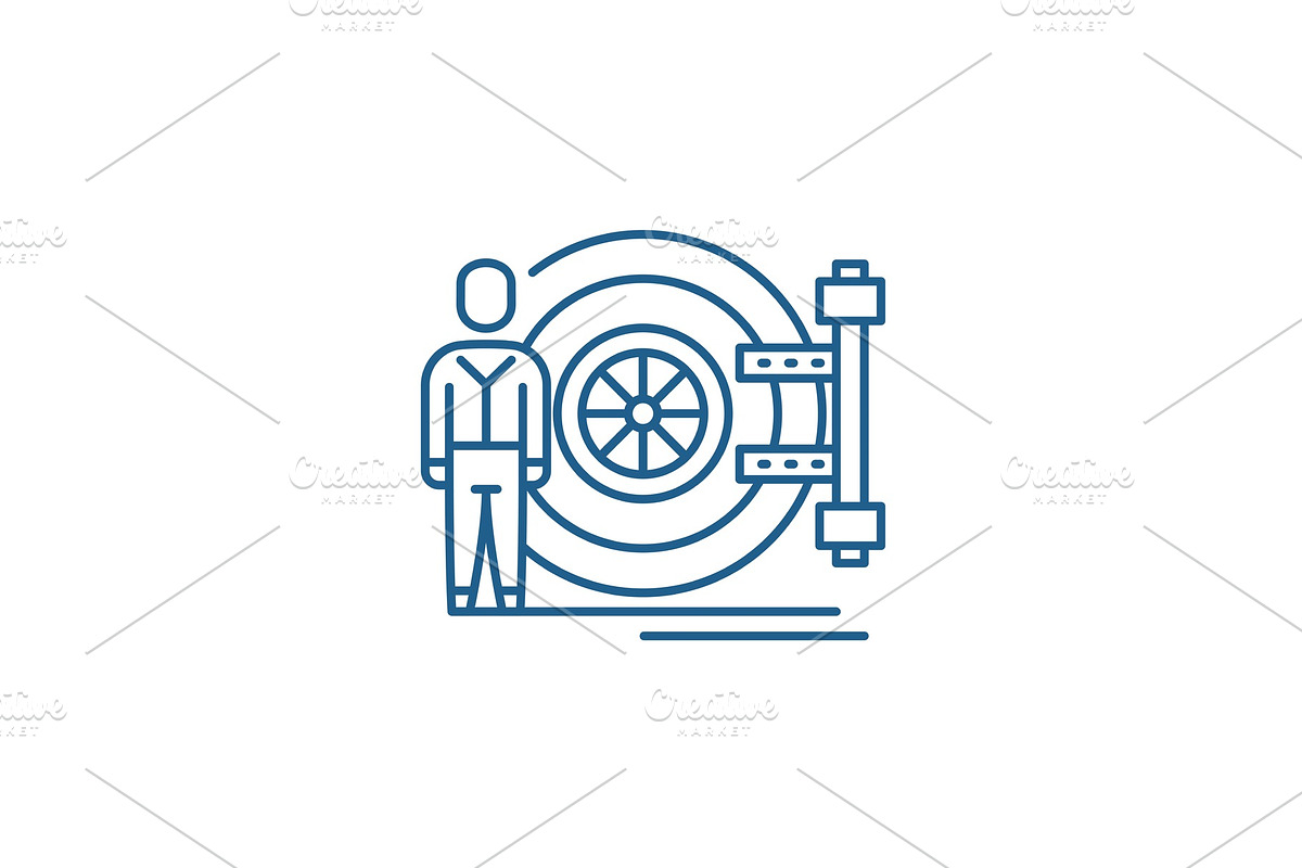Bank safe line icon concept. Bank in Illustrations - product preview 8