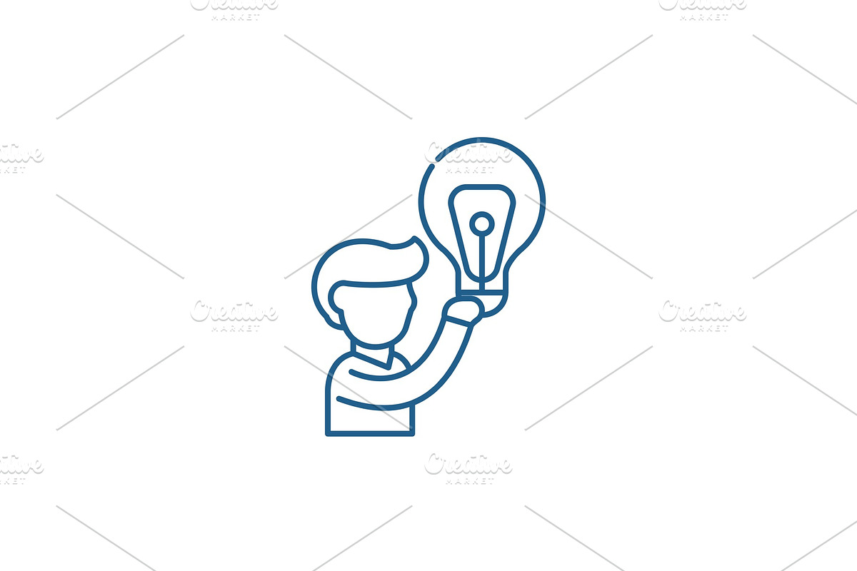 Big idea line icon concept. Big idea in Illustrations - product preview 8