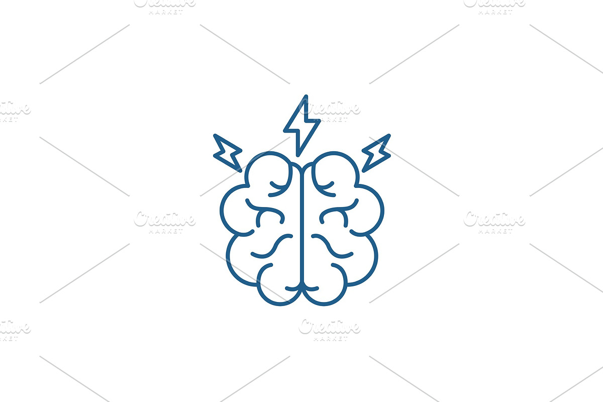 Brainstorm line icon concept in Illustrations - product preview 8