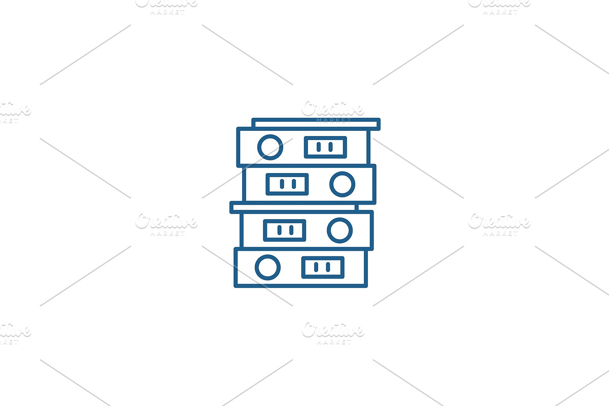 Business archive line icon concept in Illustrations - product preview 8