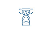 Business award line icon concept