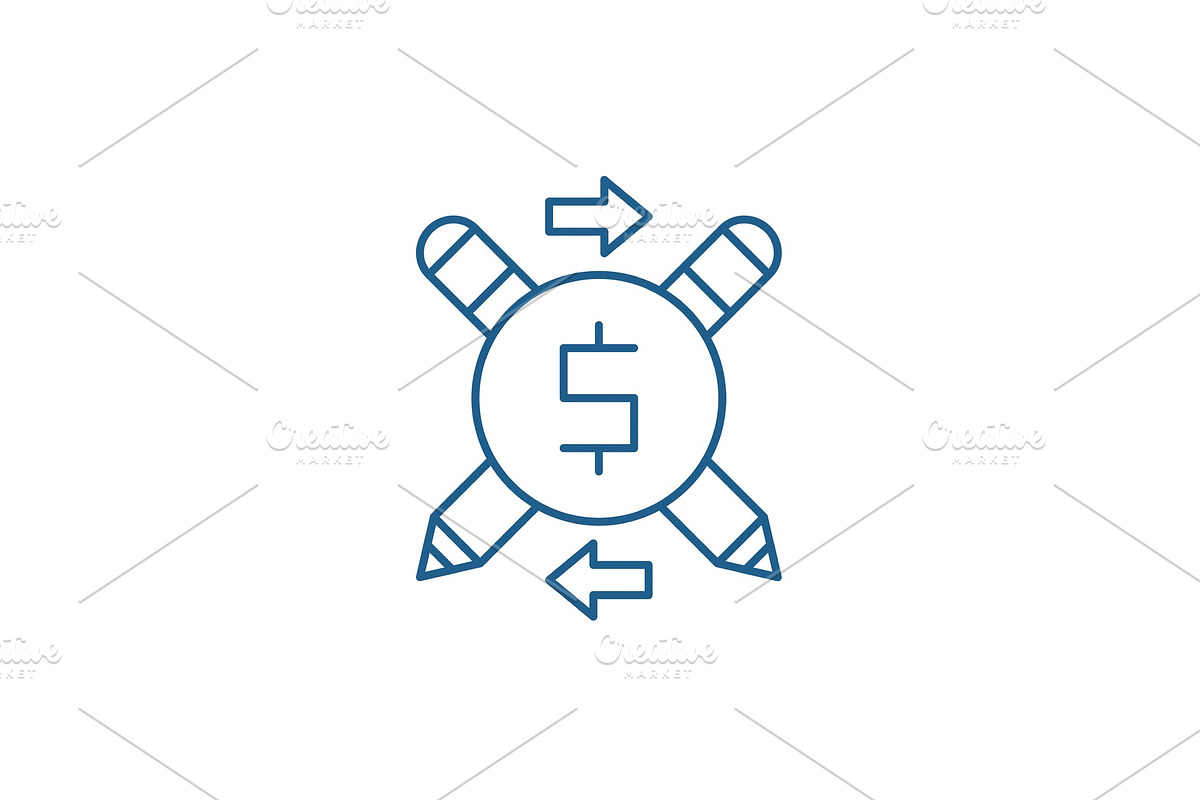 Business copywriter line icon in Illustrations - product preview 8