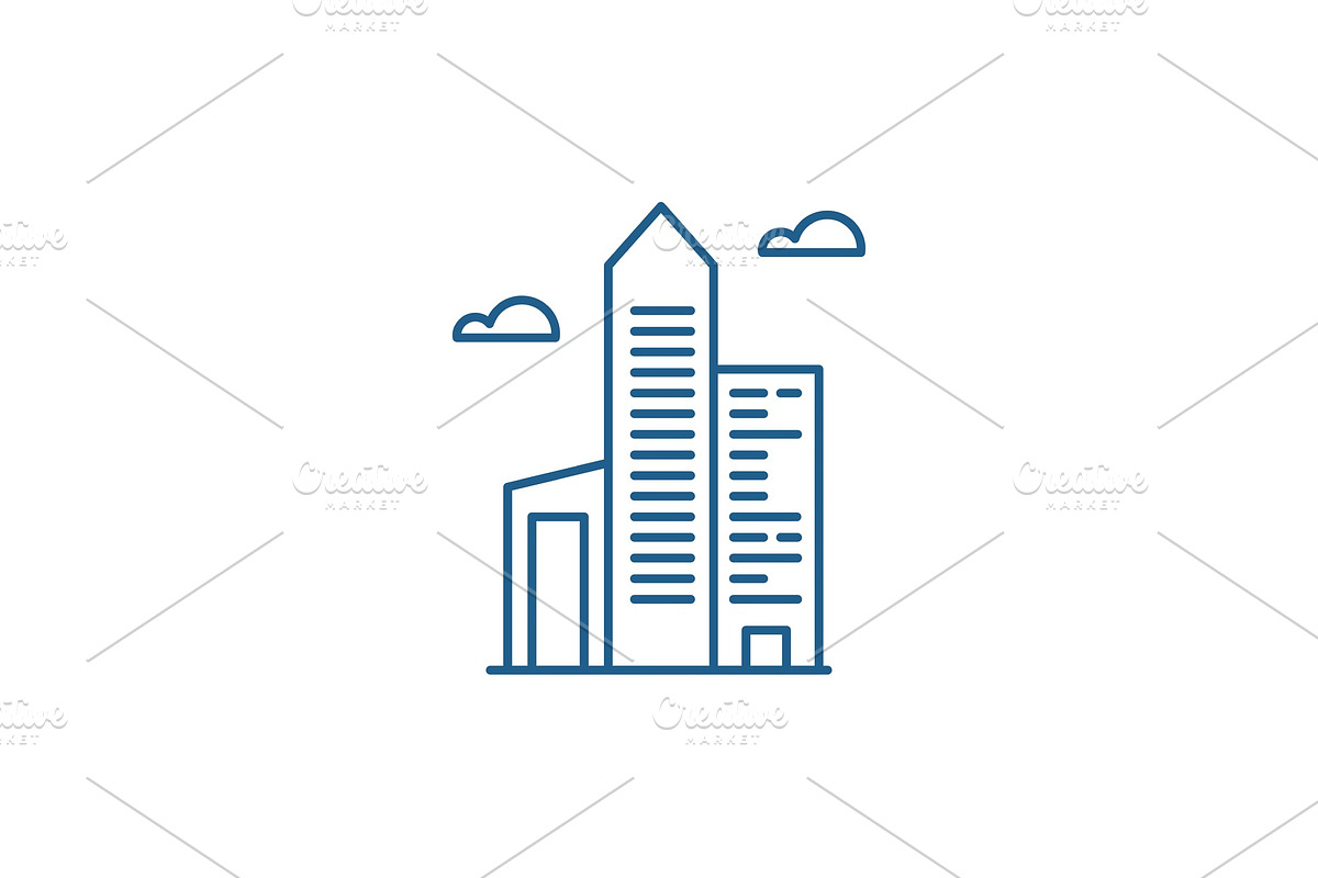 Business office line icon concept in Illustrations - product preview 8