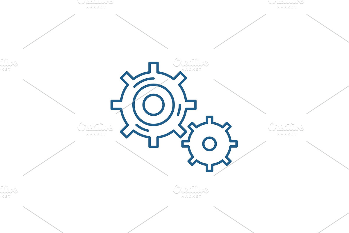 Business processes line icon concept in Illustrations - product preview 8