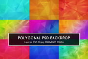 Polygonal PSD Backdrop