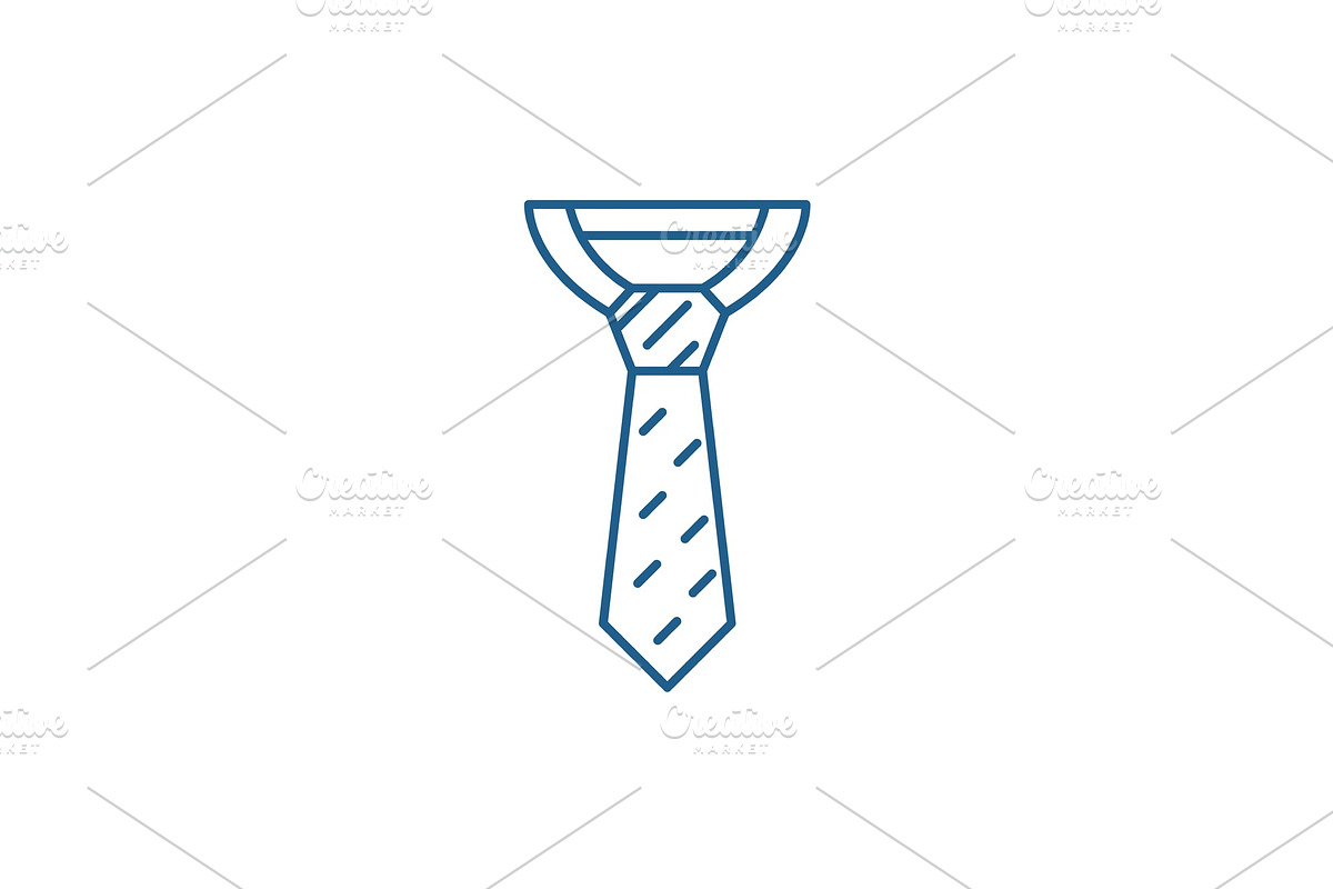 Business tie line icon concept in Illustrations - product preview 8