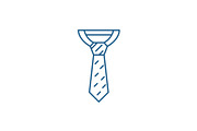 Business tie line icon concept