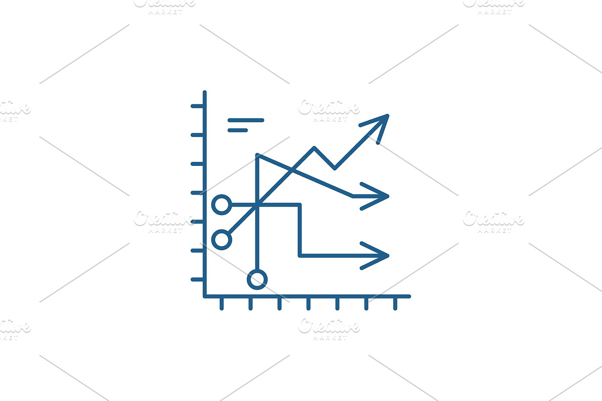Business trends line icon concept in Illustrations - product preview 8