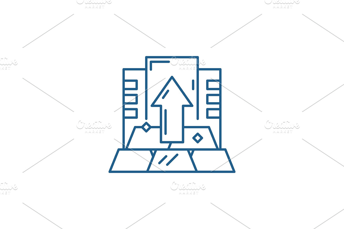 Capital line icon concept. Capital in Illustrations - product preview 8