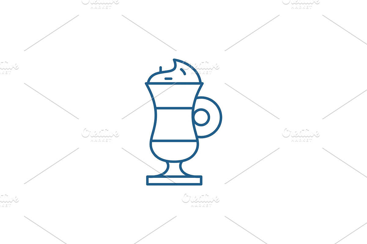 Cappuccino line icon concept in Illustrations - product preview 8