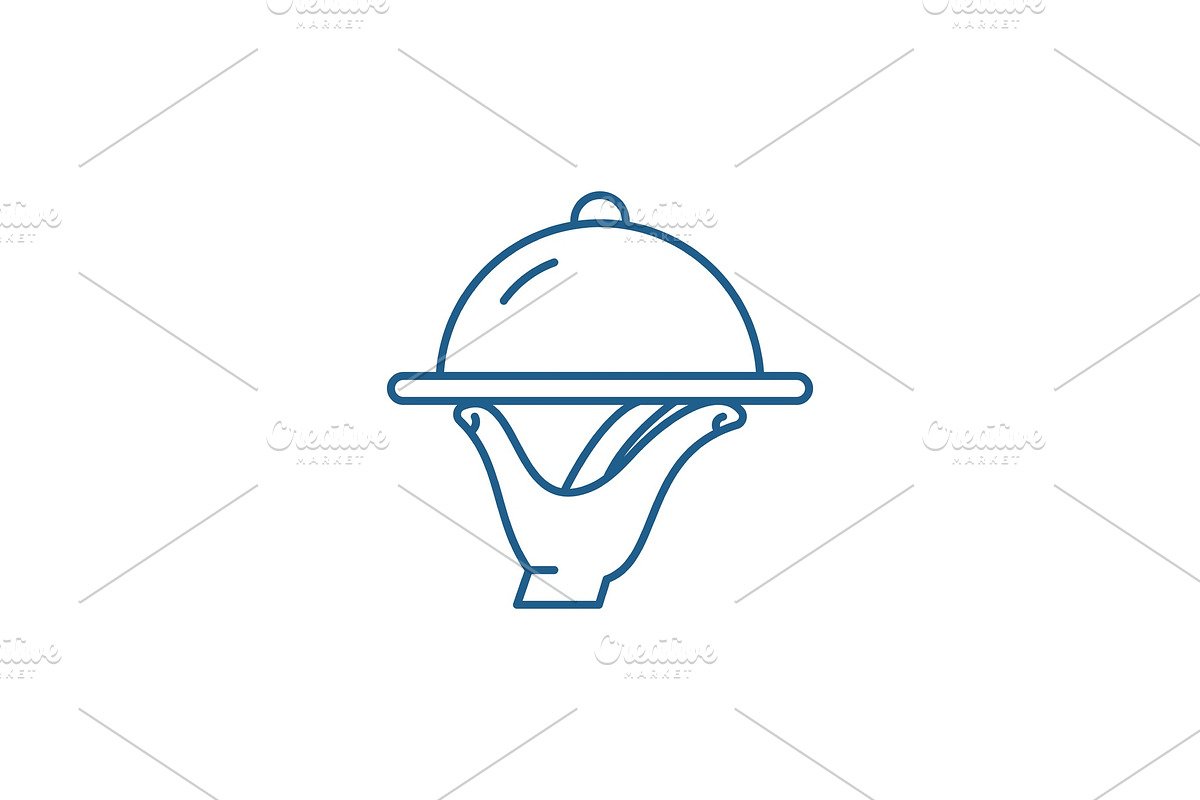 Catering line icon concept. Catering in Illustrations - product preview 8