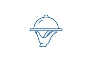 Catering line icon concept. Catering