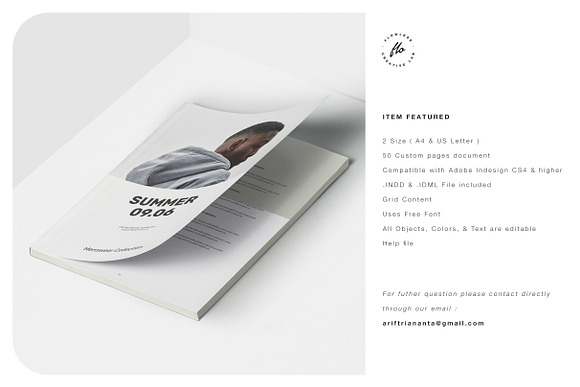 SUMMER Menswear Collection Catalog in Magazine Templates - product preview 5