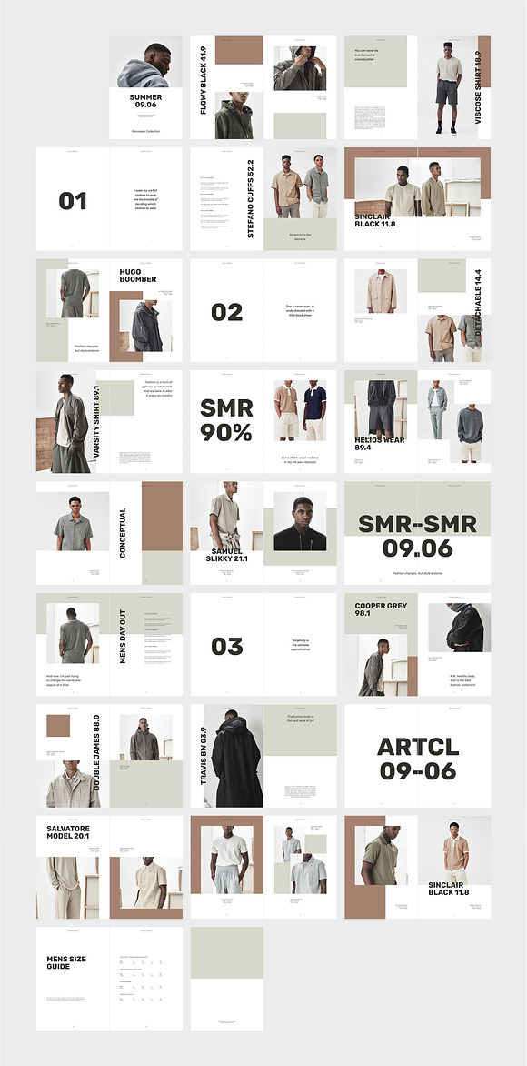 SUMMER Menswear Collection Catalog in Magazine Templates - product preview 6
