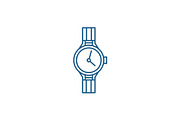 Chronometer line icon concept