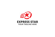 Express Star Logo Template