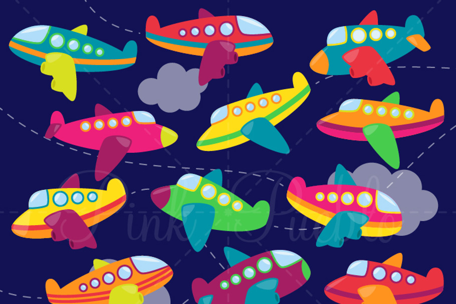 Airplane Clipart and Vectors