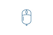 Computer wireless mouse line icon