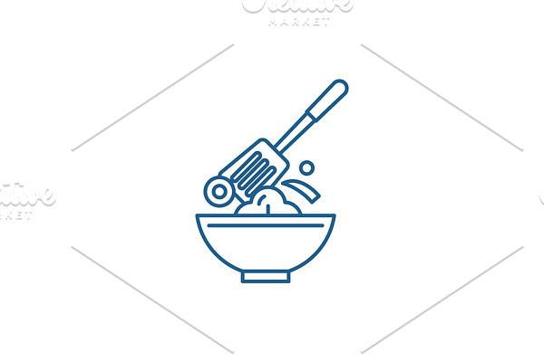 Cooking line icon concept. Cooking