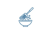 Cooking line icon concept. Cooking