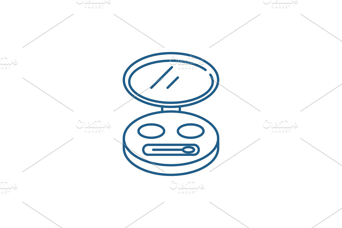 Cosmetic bag line icon concept in Illustrations - product preview 8
