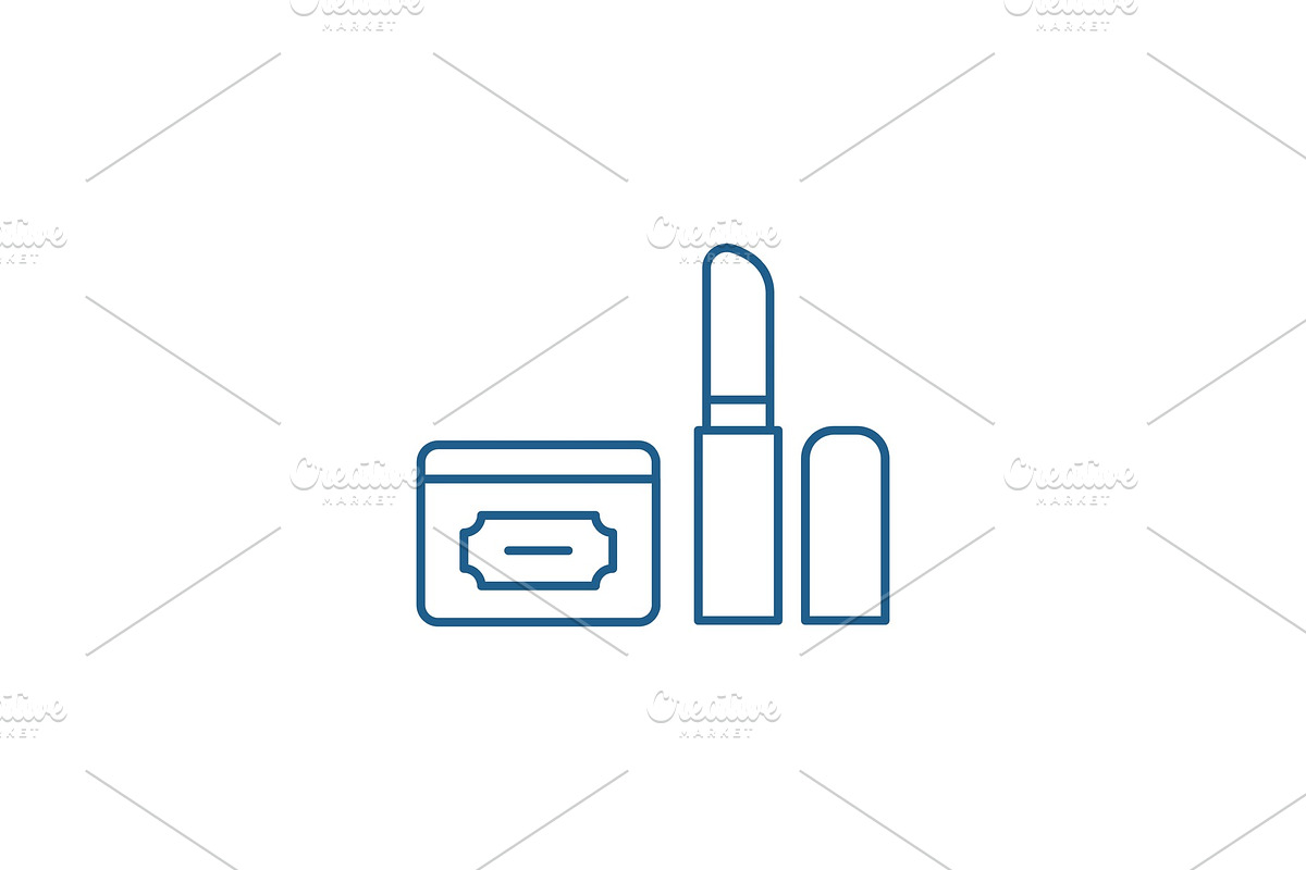 Cosmetics line icon concept in Illustrations - product preview 8