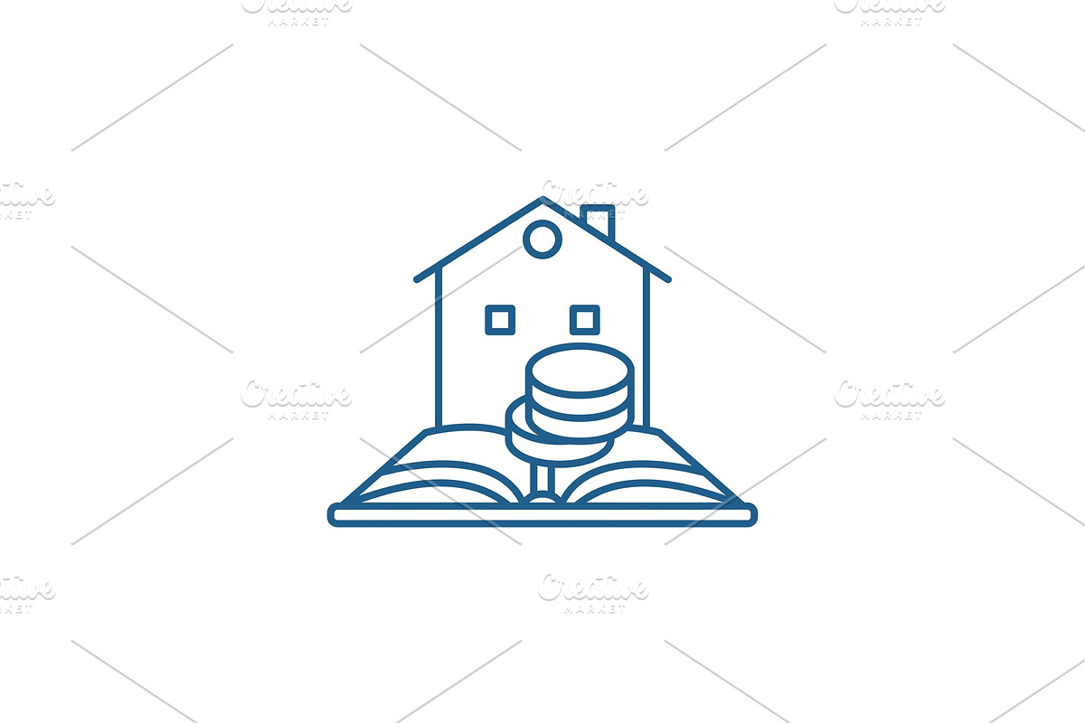 Credit history line icon concept in Illustrations - product preview 8