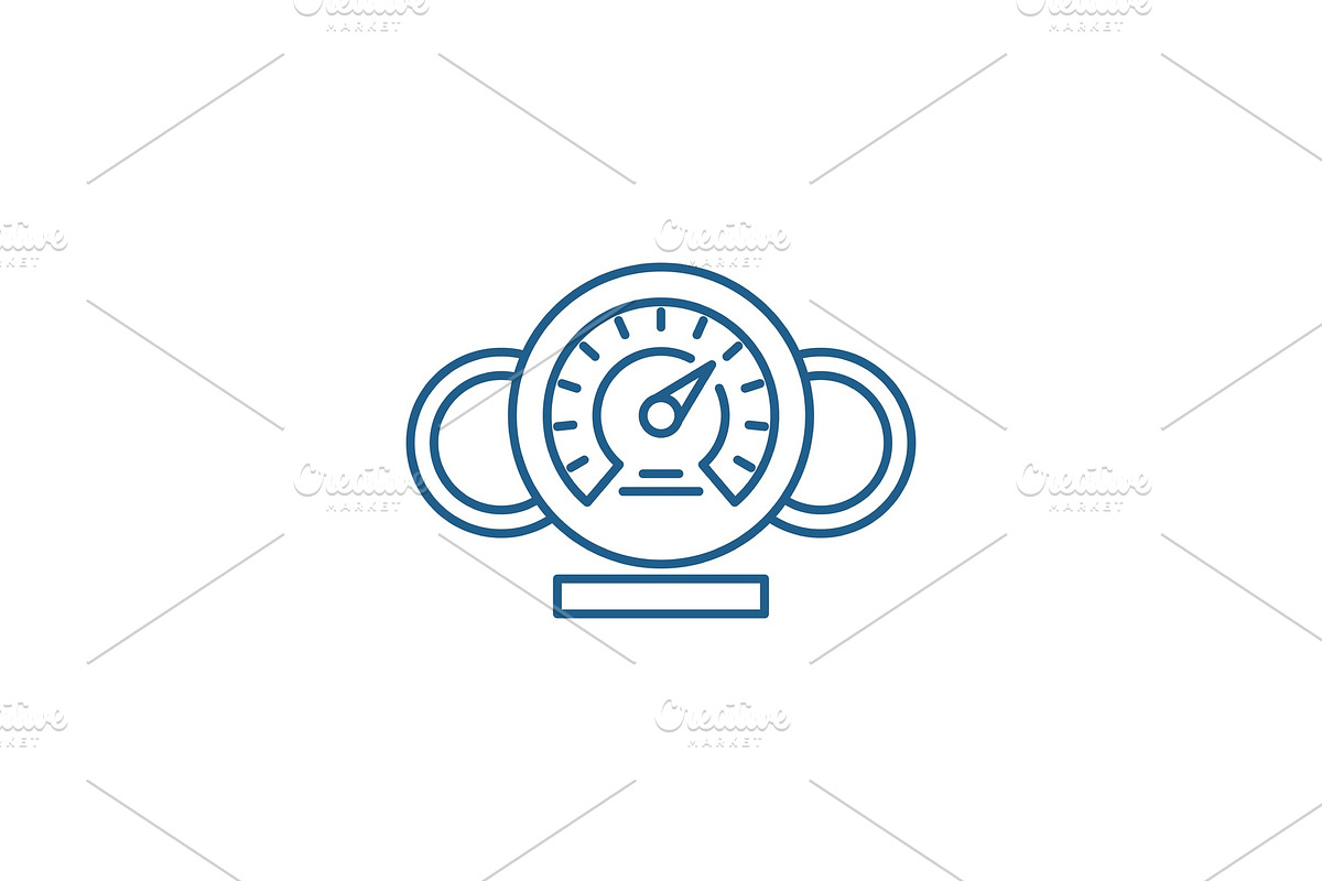 Dashboard line icon concept in Illustrations - product preview 8