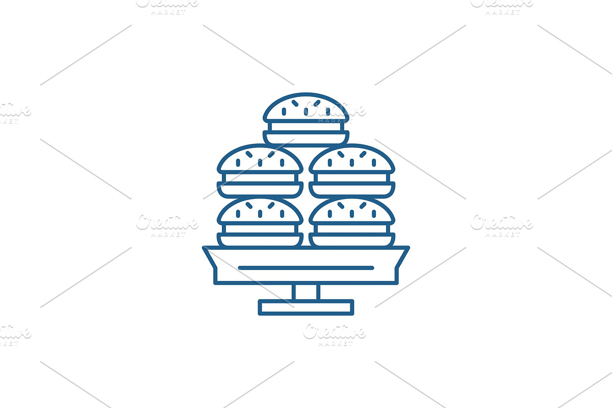 Dessert line icon concept. Dessert in Illustrations - product preview 8