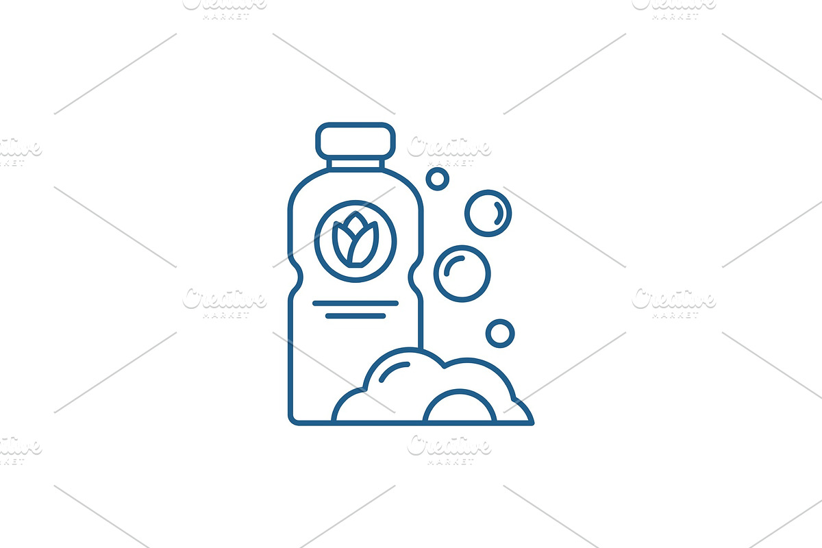 Detergent line icon concept in Illustrations - product preview 8