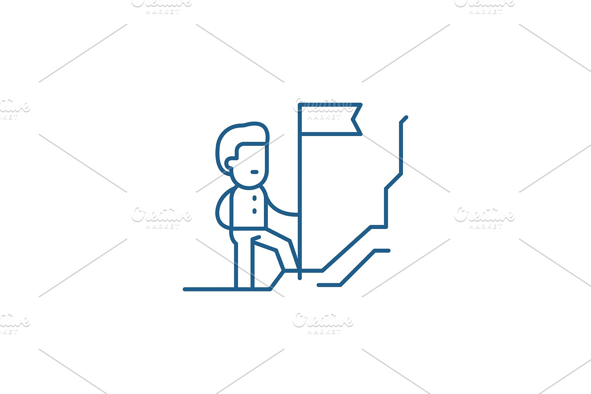Discoverer line icon concept in Illustrations - product preview 8
