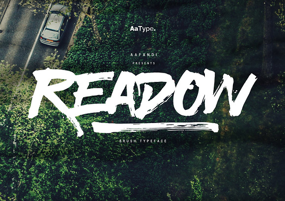 Readow Brush Font in Brush Fonts - product preview 5