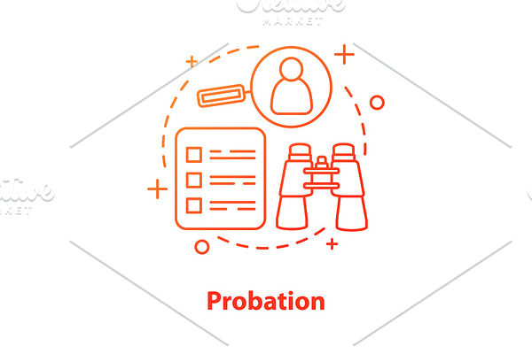 Probation concept icon