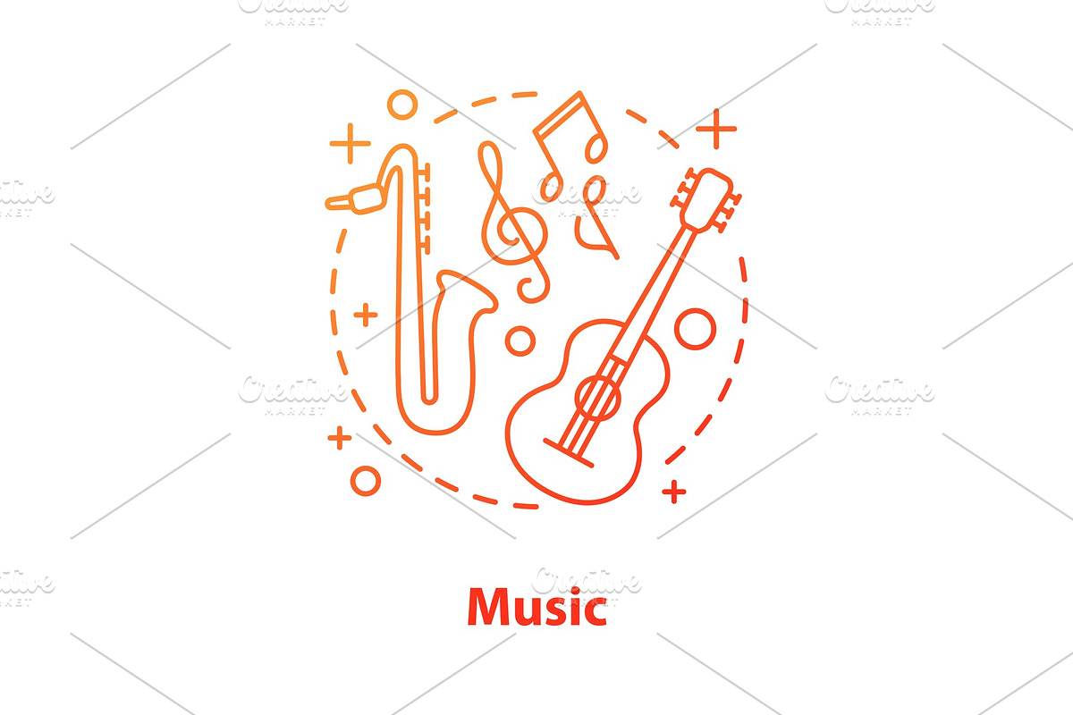 Music concept icon in Icons - product preview 8
