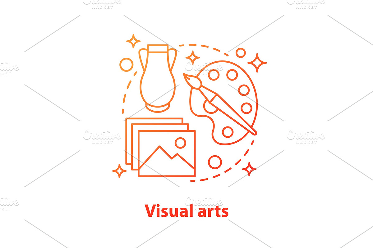 Visual art concept icon. in Icons - product preview 8