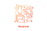 Visual art concept icon.