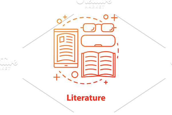 Literature concept icon
