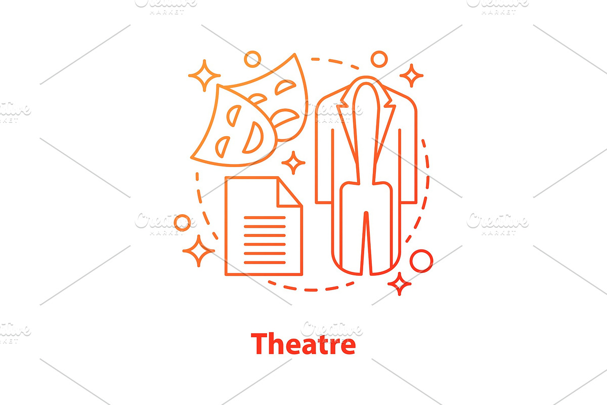 Theater concept icon in Icons - product preview 8