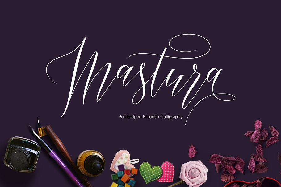 Mastura  in Script Fonts - product preview 8