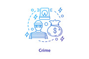 Crime concept icon