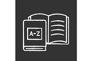 Foreign language learning books icon