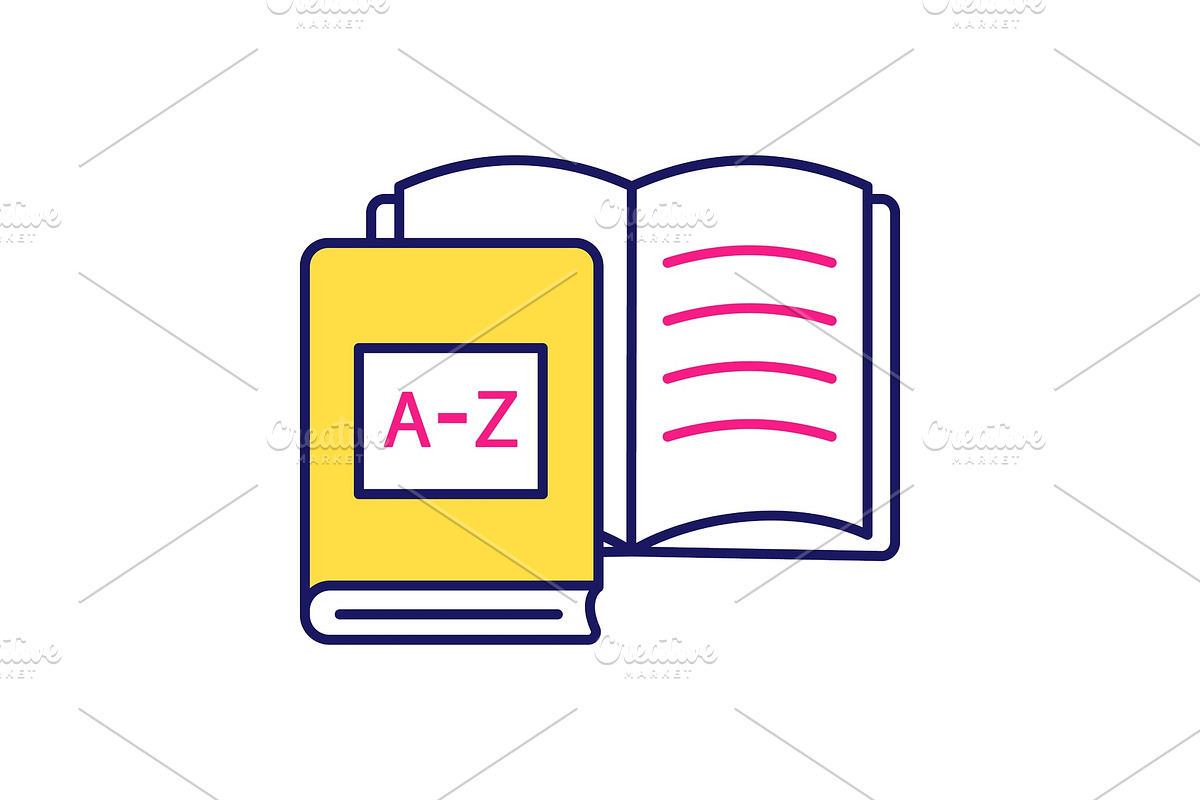 Foreign language learning books icon in Icons - product preview 8