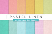 Pastel Linen Digital Papers