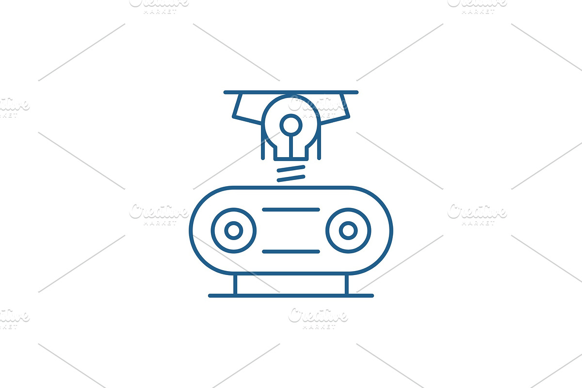 Electrogeneration line icon concept in Illustrations - product preview 8