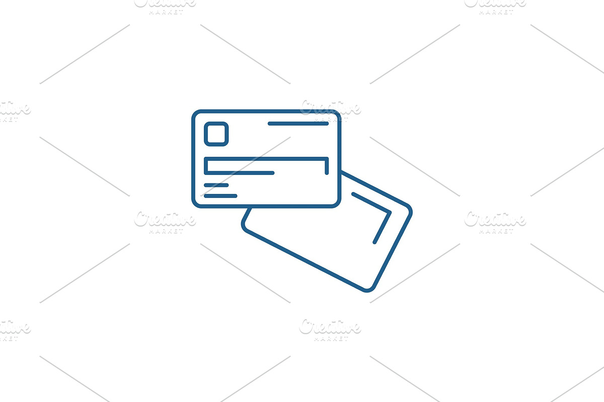 Electronic money line icon concept in Illustrations - product preview 8